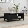 vidaXL Coffee Table Black Engineered wood Medium Storage Coffee Table - 2 of 4