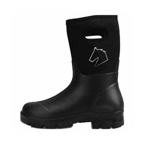 Master Rancher Work or Farm Boots Unisex Men's 13 Women's 15 Resistant To Water Heavy Duty Molded Rubber Sole for Rugged Terrain, Black - 1 of 4