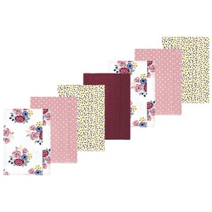 Luvable Friends Hudson Baby Flannel Burp Cloths 7pk Set - 1 of 2