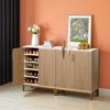 Lirago Natural Shoe Cabinet with Gold Legs 31.5"x14.96"x37.4" 20-Pair Space-Saving Shoe Organizer - 4 of 4