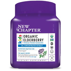 New Chapter Kids' for Immune Support Organic  Elderberry Vegan Gummies - 30ct - 1 of 4