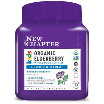 New Chapter Kids' for Immune Support Organic  Elderberry Vegan Gummies - 30ct