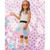 Deux par Deux Girl Hooded Dress with Elastic Waist Multicolored Tie Dye - 2 of 4