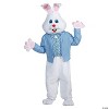 Morris Costumes Adult Easter Bunny Costume with Blue Jacket & Vest - One Size Fits Most - White - 3 of 4