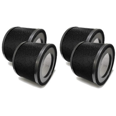 Nispira True HEPA Replacement Filter for Air Purifier, Compatible with Tao Tronics TT-AP001, 4 Packs