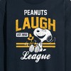 Men's - Peanuts - Peanuts Laugh League Long Sleeve Graphic T-Shirt - 2 of 4