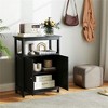Resenkos  Bathroom Floor Cabinet Freestanding Storage Organizer, - 4 of 4