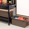 IRIS 82qt Store-It-All Container with Buckles Brown: Polypropylene, Lidded, Stackable, Airtight Storage Tote - 3 of 4