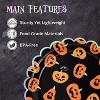 Hachikiko Halloween Disposable Party Plates 50-Count 9-Inch - Jack O' Lantern + Iridescent Silver Foil Scalloped Edge for Autumn Gatherings - 4 of 4