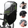 Unique Bargains Bike Seat Rain Cover Waterproof Canopy for Rear Seat PVC Black Clear 1 Pcs - 4 of 4