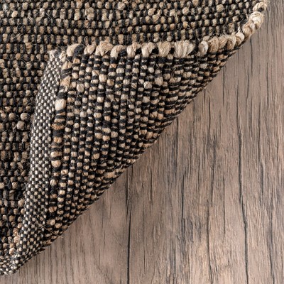 Charcoal Handmade Jute Blend 2' x 3' Area Rug