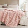 FIONECA Ruched Fur Throw 50x60" - 4 of 4
