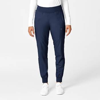Casual Plain Cargo Pants Navy Blue Women's Pants (Women's