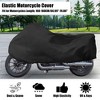 Unique Bargains Universal Indoor Stretch Elastic Fabric Motorcycle Cover - 2 of 4