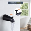 WOWOW Single-Handle 5-Spary Settings Round Shower Faucet with Tub Spout (Valve Included) - 3 of 4
