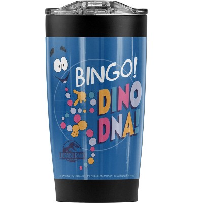 Jurassic Park Bingo Dino Dna Steel Tumbler 20oz Coffee Travel Mug