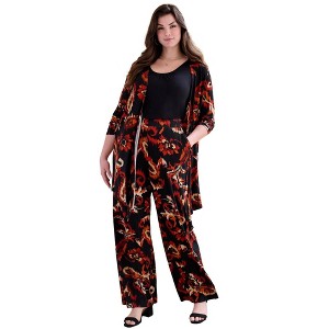 Roaman's Women's Plus Size Ultra Drape Cardigan - 1 of 4