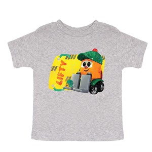 Leo the Truck Lifty Name Distressed - Toddler Short Sleeve Graphic T-Shirt - 1 of 3