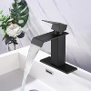 LunaLulinlk Waterfall Spout Bathroom Faucet,Single Handle Bathroom Vanity Sink Faucet - 4 of 4