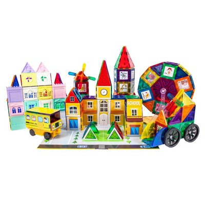 PICASSO-TILES 300 PC Magnetic Tiles, Magnetic Building Blocks Toys for Kids, Magnet for Kids 3+