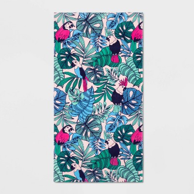 Floral Palm Printed Beach Towel - Sun Squad™