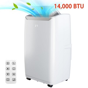 14,000 BTU 3-in-1 Portable Air Conditioner with Window Kit, Cools up to 750 Sq.Ft, Dehumidifier, Ultra Quiet, Remote Control, AC Unit For Living room - 1 of 4
