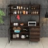 FUFU&GAGA Brown Kitchen Cabinet Cupboard Buffets Sideboards Storage Cabinet - 2 of 4
