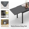 CAVINAS Dining Table Kitchen Table Aluminum Patio Extendable White Dining Room Table - 3 of 4