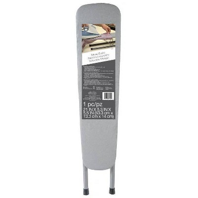 Dritz Collapsible Sleeve Ironing Board: Steel, Gray, 24.5" Length, 6" Width, Tabletop, Household Use