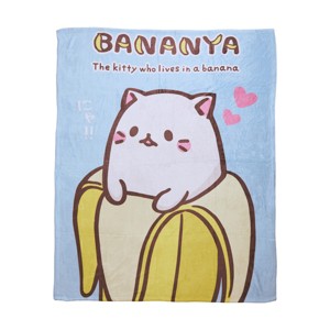 Bananya Character and Logo Coral Fleece Throw (50" x 60") - 1 of 3