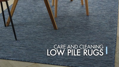 Midnight Blue Flat Woven Synthetic Indoor/Outdoor Rug