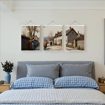 Floral Canvas Wall Art with Strong Artistic and Visual Aesthetics,3 - Pieces