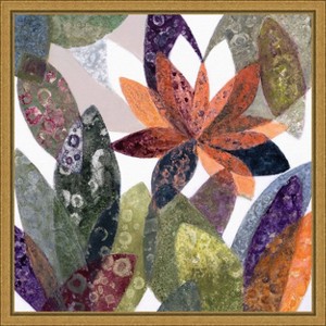 Amanti Art Melodia Otonal (Floral) by Daniela Fedele Canvas Wall Art Print Framed 16 x 16-in. - 1 of 4