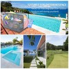 Double Layer Poolside Float Storage - PE Rattan Outdoor Caddy with Rolling Wheels - Sturdy Grey Patio Deck Box for Pool and Beach - 3 of 4