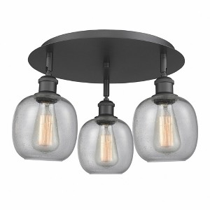 Belfast - 3 Light Flush Mount In Industrial Style-9.5 Inches Tall and 17.75 Inches Wide - 1 of 1