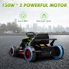 Go Kart for Kids, 24V Drift Kart with 2X200W Strong Motor, 7AH Big Battery, Electric Pedals, Electric Go Kart Outdoor Race Toy - 4 of 4