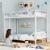 Twin Size Metal Bunk Bed Frame, Industrial Heavy Duty Bunkbeds with Safety Guard Rails and Space-Saving Design, for School Apartment - 3 of 4