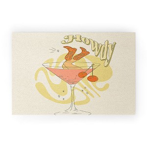 shanasart Tipsy Cowgirl Tan 30" x 20" Welcome Mat - Society6 - 1 of 3