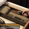 Knife Drawer Organizer Bamboo Insert Dock(Small)-SpaceAid® - 2 of 4