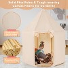 Costway Kids Play Tent with Washable Mat Anti-Trip Large Playhouse Toys with 2 Doors Indoor Outdoor Princess Tents Castle for Toddlers - 4 of 4