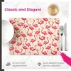 Pimpernel Sara Miller London Flamingo Collection Placemats, Set of 4 – (15.7" x 11.7") Cork-Backed Table Mats Featuring Tropical Pink Bird Artwork - 3 of 4
