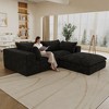 Whisen Cloud Sofa, Corduroy Fabric, Deep Seat Couche - 3 of 4