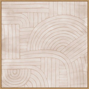 30" x 30" Roaming IV by Urban Road Framed Canvas Wall Art Print - Amanti Art: Modern Lithograph, Polystyrene Frame - 1 of 4