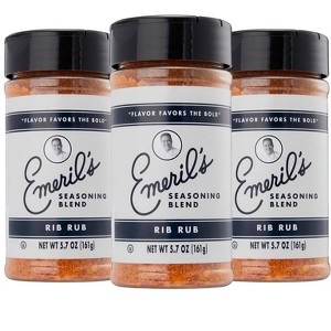 Emeril Lagasse 5 Oz, 3-Pack and 6-Pack Seasoning Blend: Original Essence, Cajun, Blackened, Chicken Rub, Steak Rub and Rib Rub - 1 of 4