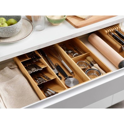 Joseph Joseph DrawerStore Bamboo Cutlery, Utensil & Gadget Organizer