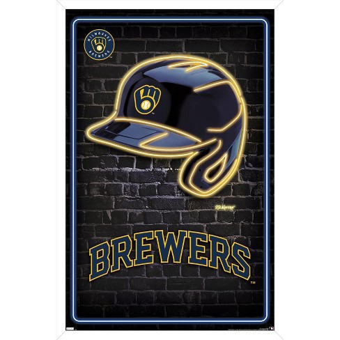 Trends International Mlb Milwaukee Brewers - Neon Helmet 23