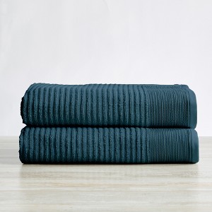Cotton Absorbent Textured Towel Set - Great Bay Home - 1 of 4