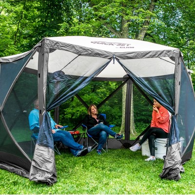 Gray Portable Outdoor Gazebo Canopy Shelter