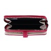 CTM Women's Vegan Leather Twist Lock Flap Wallet Wristlet - 2 of 4