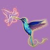 Girl's Design By Humans Hummingbird By timea T-Shirt - 2 of 3